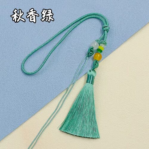 手把绳拉圈带流苏手工编织吊坠挂绳穗子汉服扇子挂穗剑穗流苏绳 - 图2