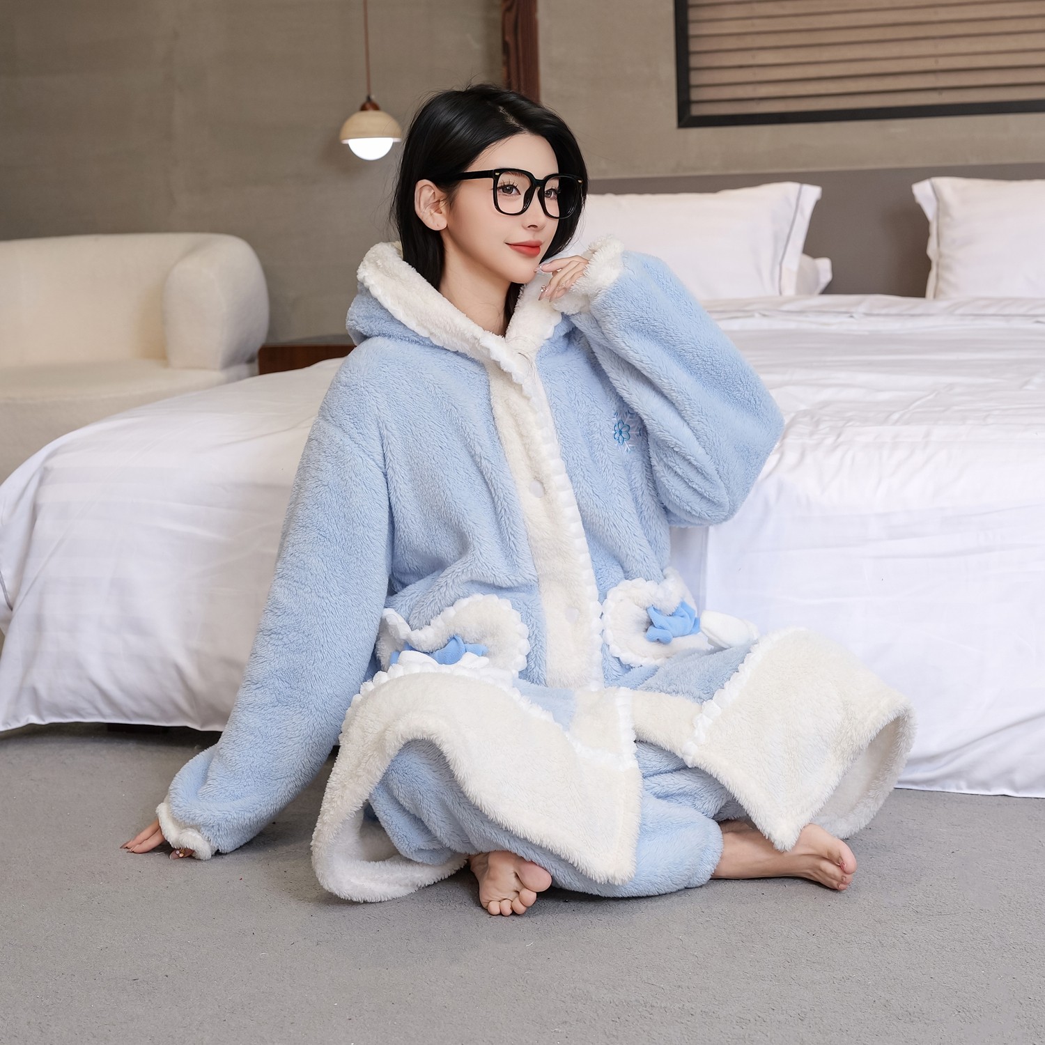 艾莎公主风睡袍女秋冬季珊瑚绒加厚加绒睡衣可外穿睡裙家居服浴袍,淘宝优惠券,粉丝福利购,淘宝优惠卷