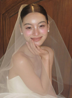 新娘结婚主婚纱头纱超仙森系