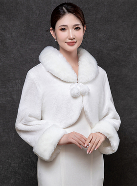 沫朵薇冬季新娘婚纱礼服