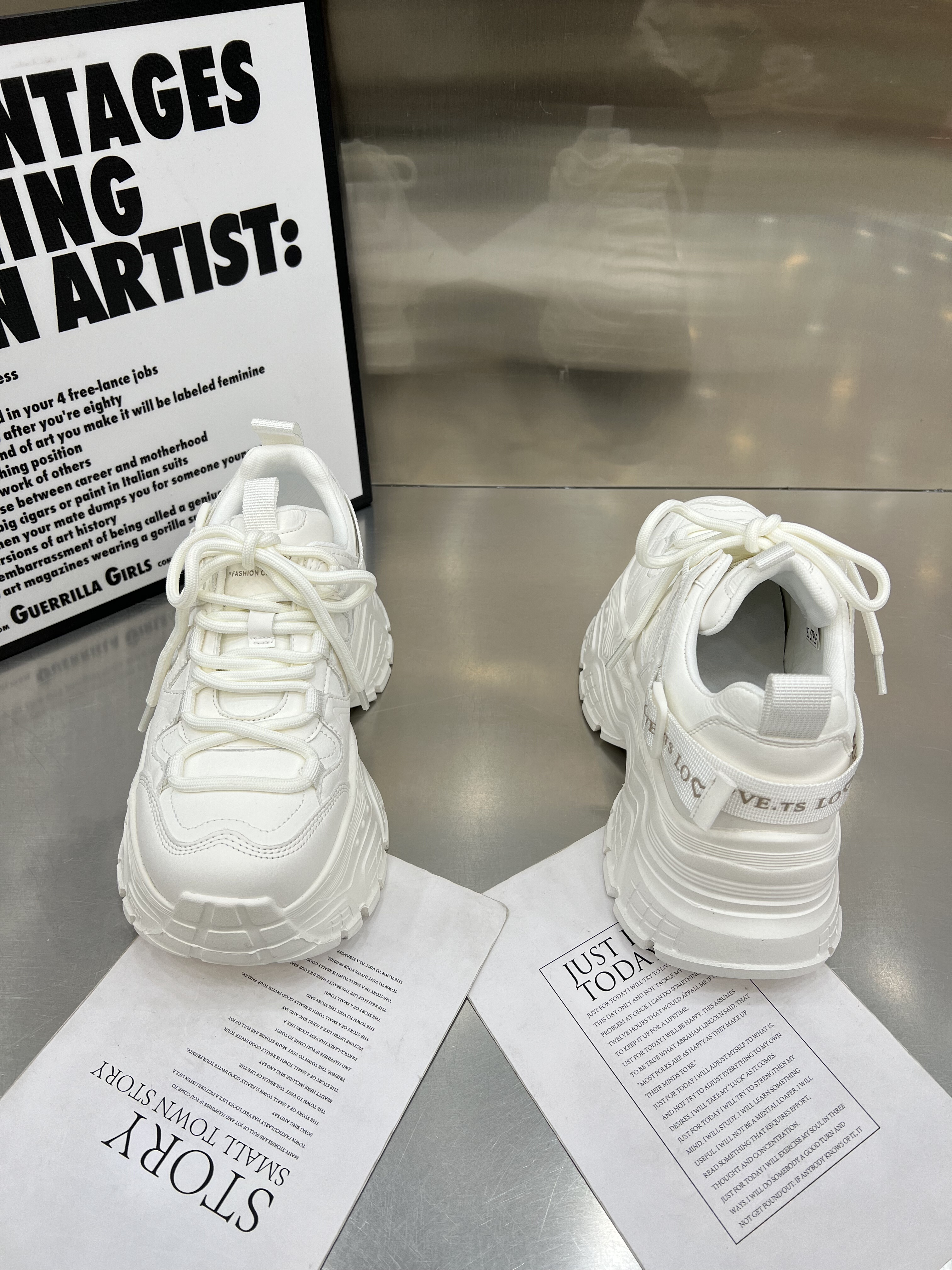 欧洲站真皮厚底老爹鞋女鞋2026春季新款小个子增高舒适休闲运动鞋,淘宝优惠券,粉丝福利购,淘宝优惠卷