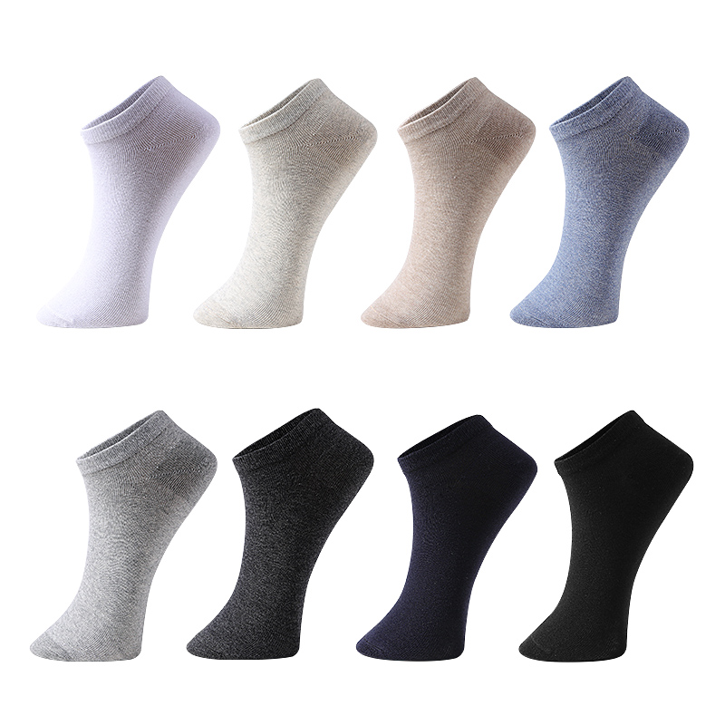 猫人陶乐专卖店猫人男袜纯棉短袜秋冬薄款全棉船袜防臭吸汗男商务袜休闲四季棉袜3