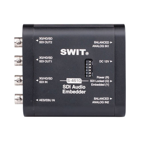 SWIT视威S-4610 SDI音频加嵌转换盒小型便携式转换器 SDI音频加嵌 - 图3