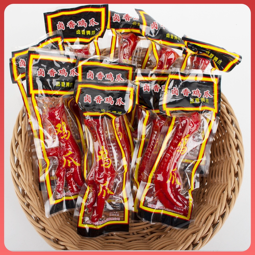清真42乡巴佬风味五香卤味凤爪鸡爪零食非乡巴佬独立包装33g左右 - 图3