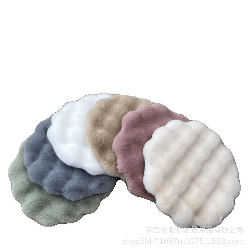 兔毛绒猫窝垫子狗窝睡眠圆形坐垫宠物床睡觉毛垫秋冬保暖猫咪地垫,淘宝优惠券,粉丝福利购,淘宝优惠卷