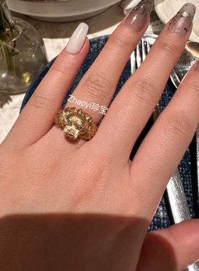 18k 钻石狮子戒    定金