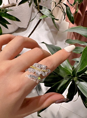 18k金钻石叶子戒指    定金