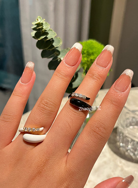 2024年新款 高级轻奢 时尚珐琅戒 定金