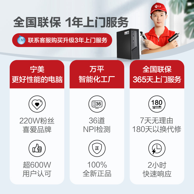 宁美国度AMD 7800X3D/RTX4060/4070Ti SUPER/7900XTX台式电脑主机-图3