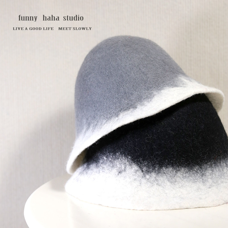 法式秋冬尼泊尔羊毛毡手工制作礼帽女法式复古盆帽优雅圆顶显脸小,淘宝优惠券,粉丝福利购,淘宝优惠卷