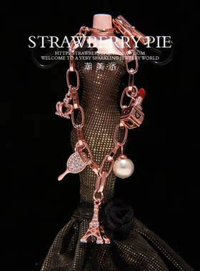 口红欧美日韩风饰品手钏