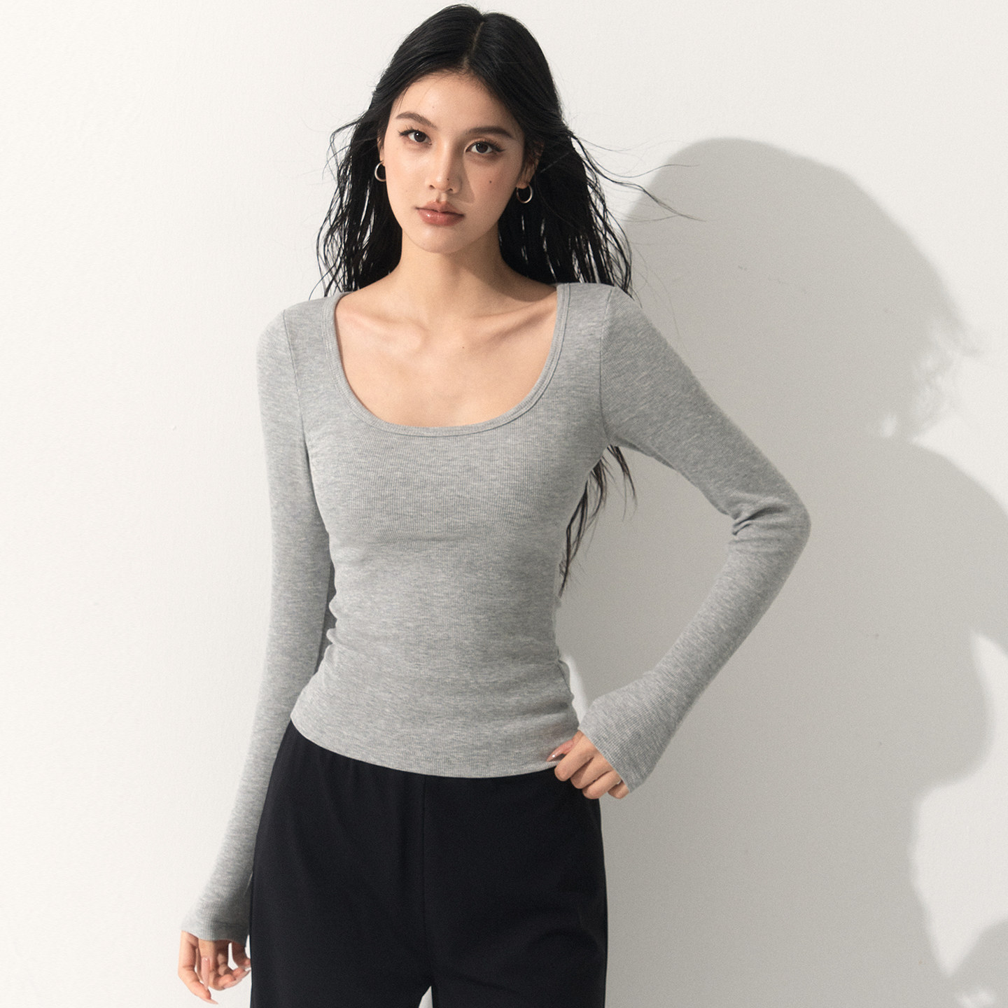 耐吉奥带胸垫运动长袖女紧身显瘦跑步健身普拉提瑜伽T恤上衣秋冬,淘宝优惠券,粉丝福利购,淘宝优惠卷