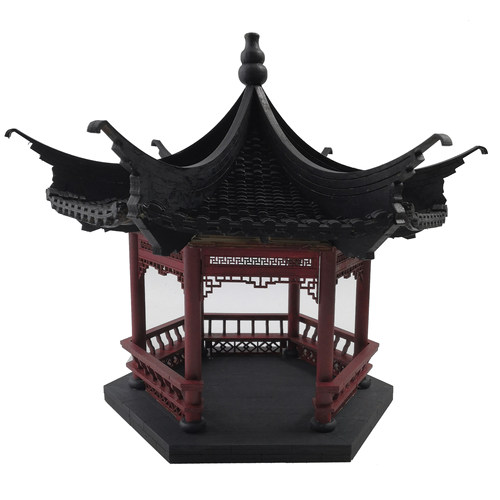 小亭子迷你古建筑模型沙盘材料手工制作diy拼装微缩中国江南凉亭 - 图3