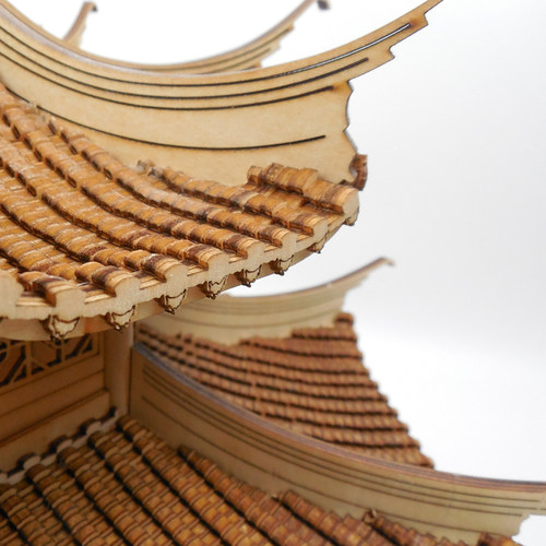 中国中式古建筑模型diy手工制作亭子凉亭景观建筑沙盘实木板材料 - 图2