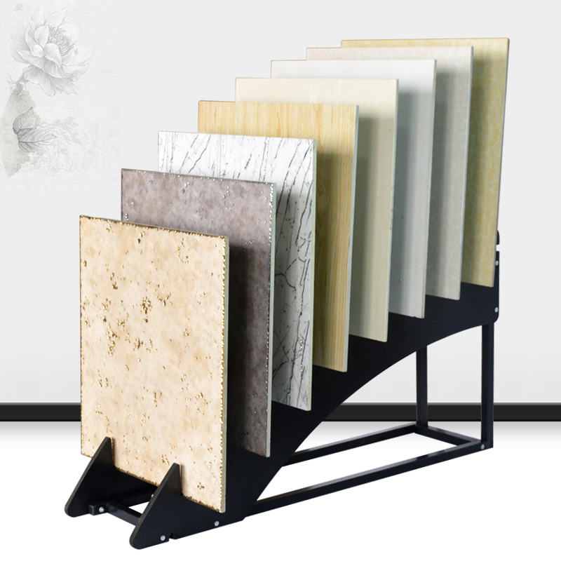 300 600 Tile Display Rack Stand Wooden Floor Sample Lines Display Rack Stand Wooden Floor