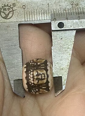 文玩藏式雕刻珠串珠配件水晶手链复古配饰 diy隔片手链项链项链经