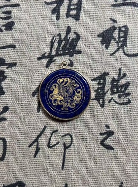 青金石道系四大神兽青龙白虎吊坠聚财纳福国风高级霸气新款项链饰