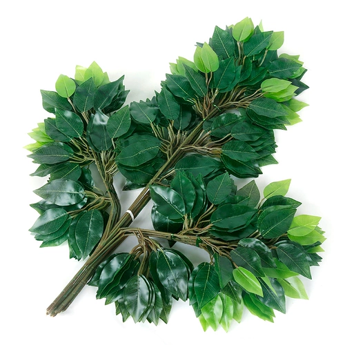 Моделирование баньян листья фальшивые листья украшают пластиковые ветви гинкго листья