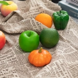 Имитированные фруктовые игрушки, пластиковые модели овощей, украшения для фруктовых магазинов, искусственные украшения из фруктовых яблок, реквизит для раннего образования детей.