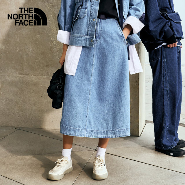 ສິ້ນ denim denim ຂອງແມ່ຍິງອອກແບບ North Face UE