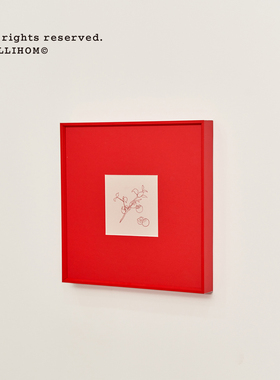 逅里「好柿」红色装饰画客厅挂画 乔迁之喜挂饰新家布置 高级礼物