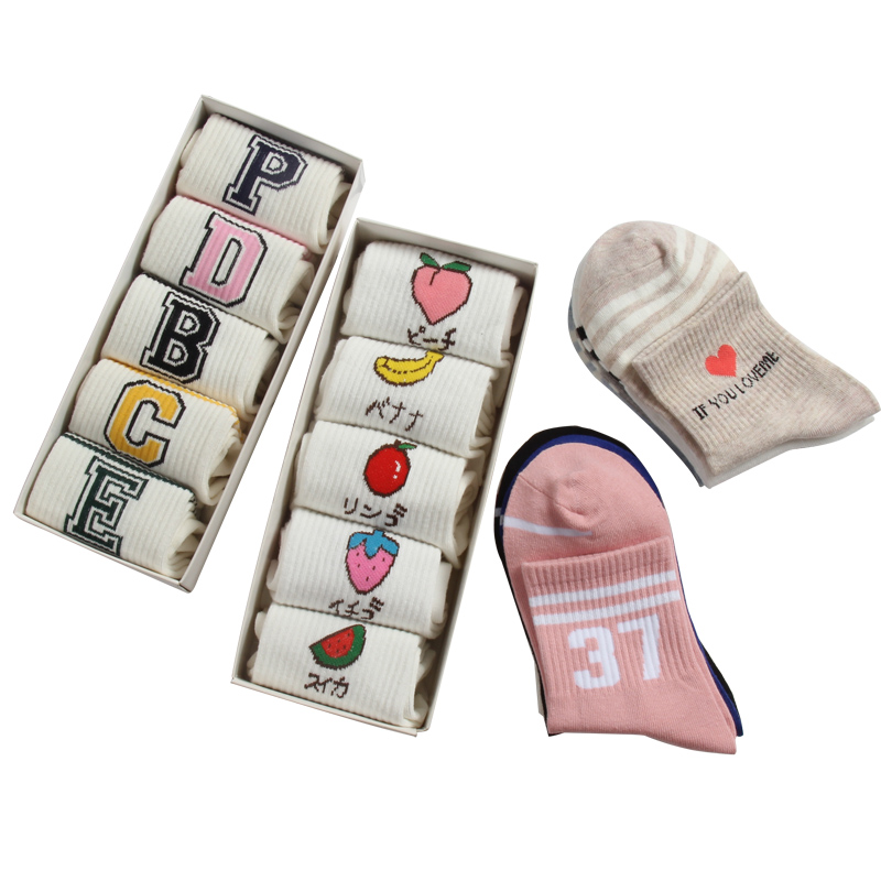 春夏秋ins潮韩版可爱日系中筒袜 浅斯短袜/打底袜/丝袜/美腿袜