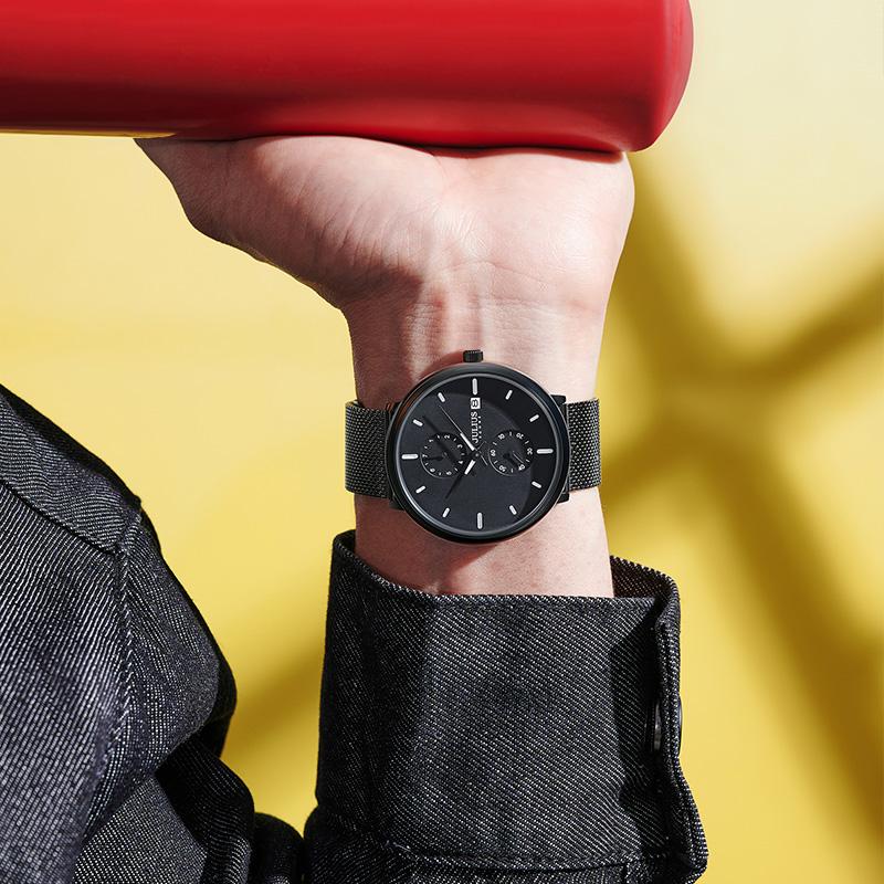 2025新款聚利时手表男款学生多功能时尚简约男士运动防水石英男表 - 图0