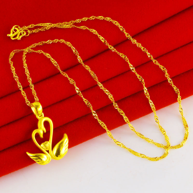 正品女士9999足金凤凰孔雀开屏坠子 千影珠宝颈饰