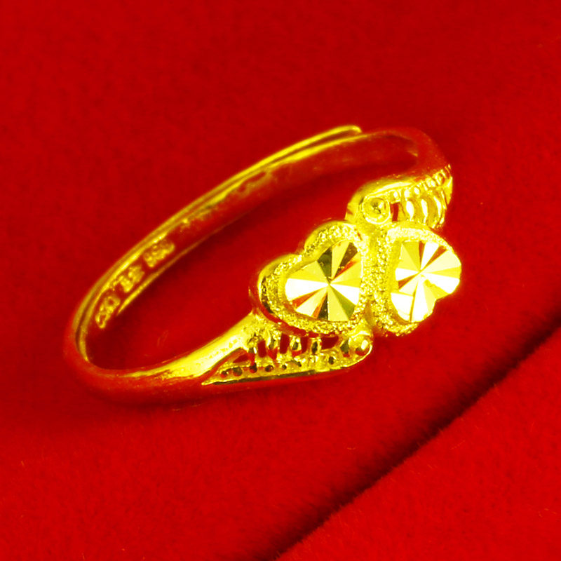 正品女士9999足金纯金首饰指环 千影珠宝手饰