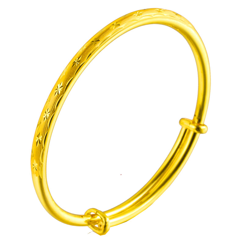 正品9999足金女士送女友手镯 千影珠宝手饰