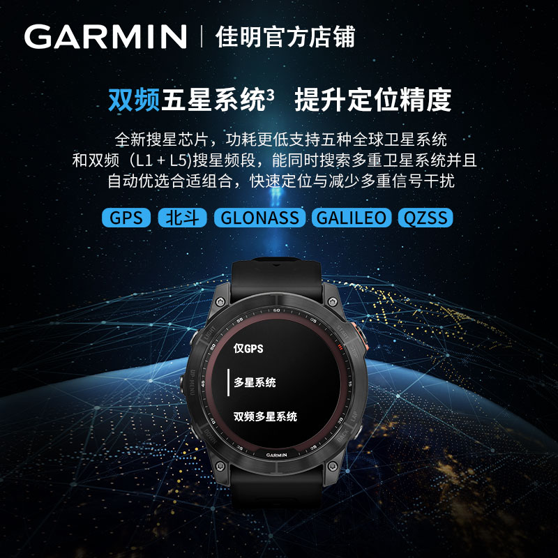 Garmin佳明Fenix7/7X/7S飞耐时户外运动手表跑步骑行马拉松登山 - 图2