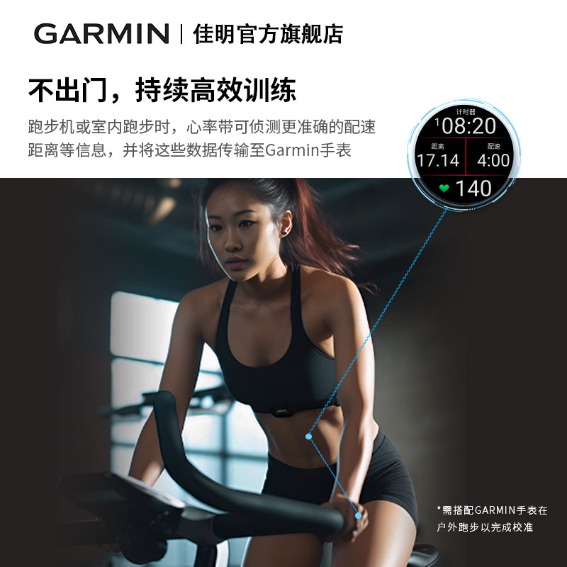 【新品】Garmin佳明HRM-Fit女性心率带胸带跑步骑行健身运动监测-图3