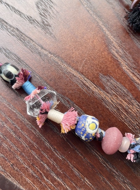 孤品·戴上“拽拽”的小人去流浪多宝琉璃水晶手工编绳项链锁骨链