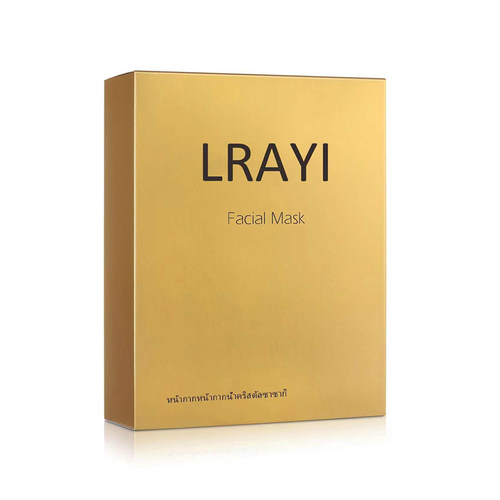泰国佐木LRAYI蚕丝面膜正品金银黑色女补水清洁收缩痘印紧致提亮 - 图1