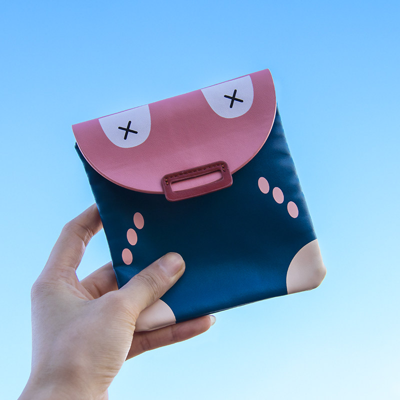 ins卫生巾韩版防水可爱零钱收纳包 趣袋女士包袋