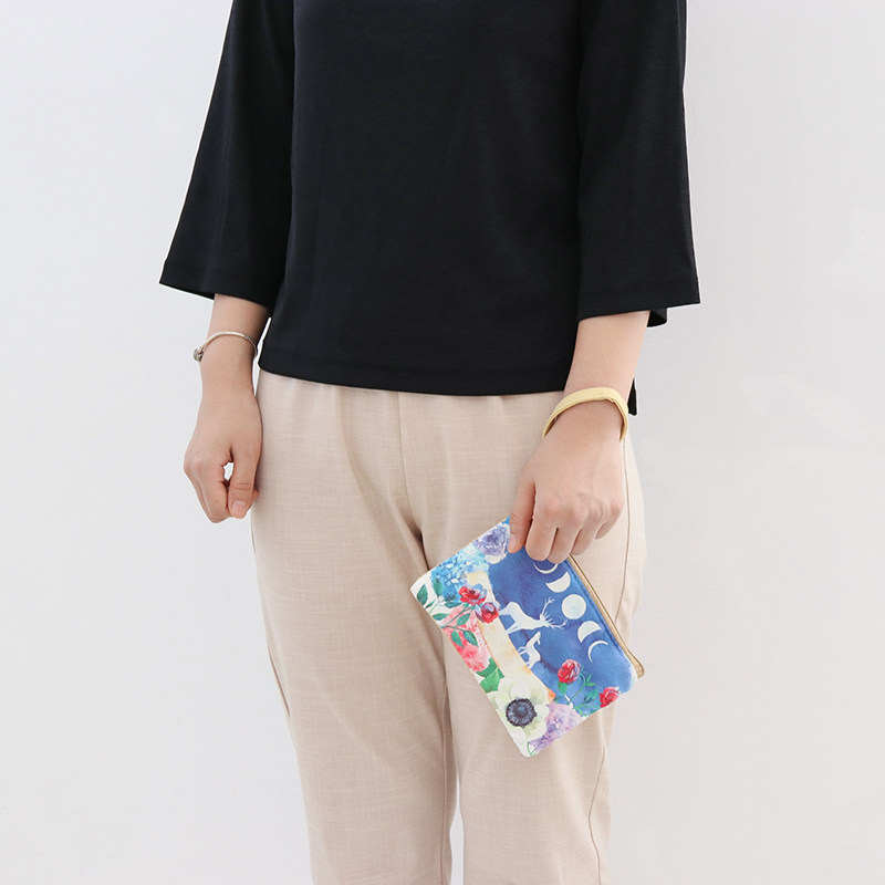 趣袋可爱韩版女帆布迷你2018小钱包 趣袋钱包