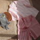 ກາງເກງແອວສູງ slimming ສັ້ນ linen ບໍລິສຸດ