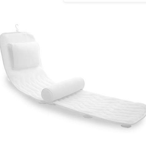 浴室洗澡浴缸垫可水洗带枕头3D泡澡浴缸靠垫吸盘防滑浴垫 - 图2