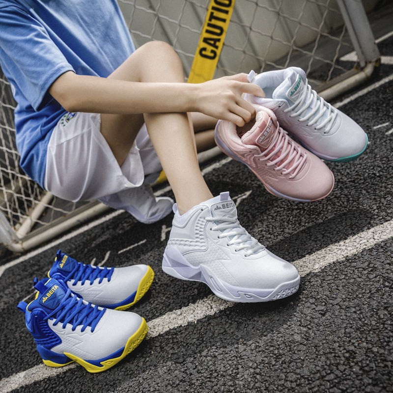 贝踏篮球鞋男童女学生新款夏季高帮耐磨球鞋减震aj情侣百搭运