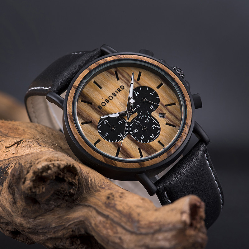 bobobird文艺男青年木手表夜光男表 bobobird国产腕表