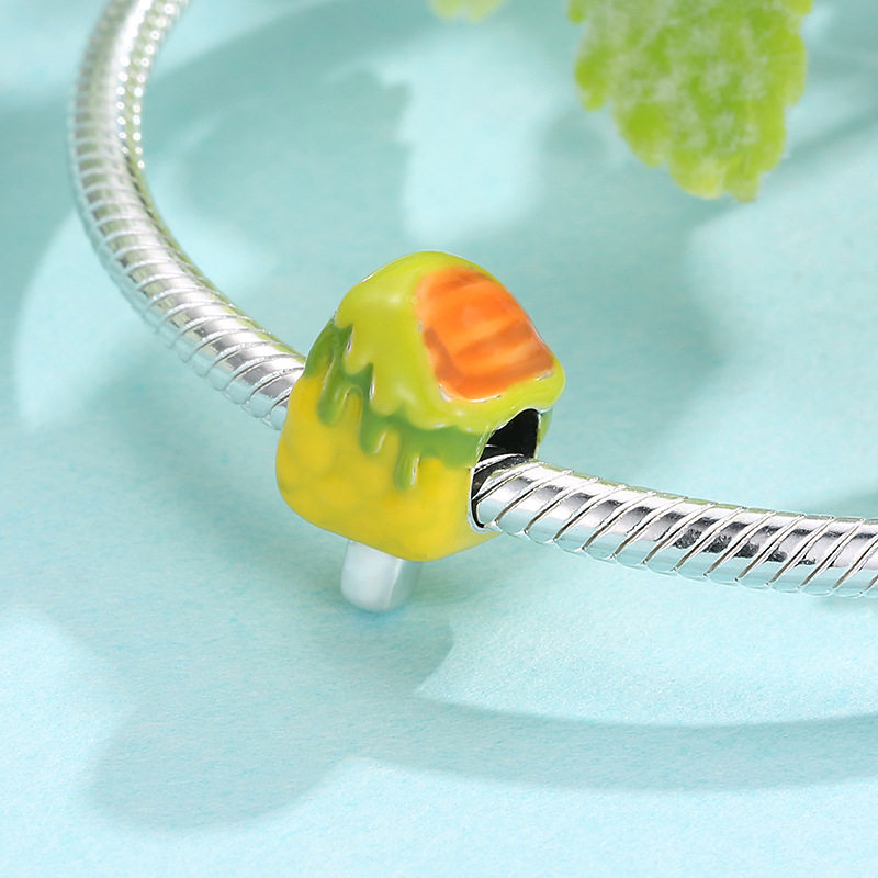 S925纯银手链配件新款夏日甜品系列串珠吊坠charm手工diy饰品散珠,淘宝优惠券,粉丝福利购,淘宝优惠卷