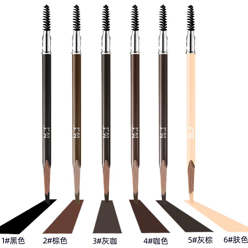 PCL眉笔化妆师专用防水防汗持久刀削眉笔pcl砍刀眉笔木质硬心眉笔 - 图2