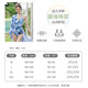One-piece swimsuit for women 2024 new hot style sexy two-piece set for fat girls to cover the flesh and look slimming seaside vacation swimsuit