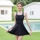 Women's two-piece swimsuit, conservative flesh-covering vacation swimsuit