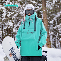 Nobaday Men and women Lovers Veneer Soft Shell Purple Ski Suit Warm Waterproof Jacket Necropolis Outdoor