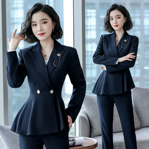 Модный комплект, пиджак классического кроя для работы, для салонов красоты, в стиле Шанель