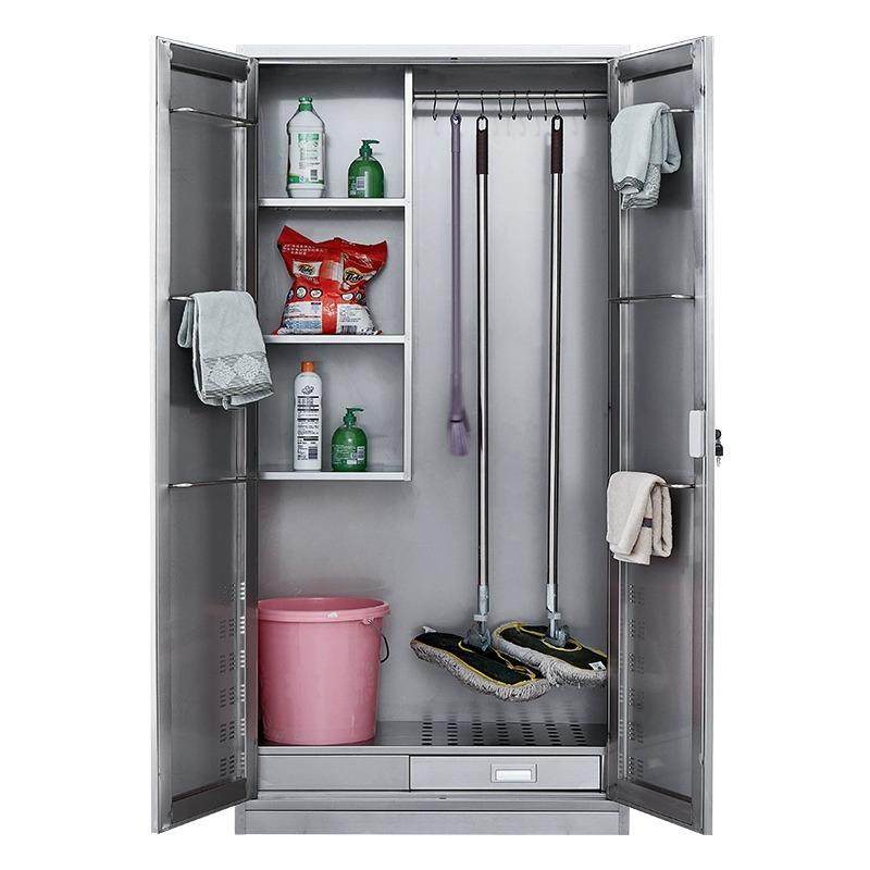 304不锈钢清洁柜拖把扫把收纳柜卫生保洁柜阳台工厂工具柜储物柜,淘宝优惠券,粉丝福利购,淘宝优惠卷