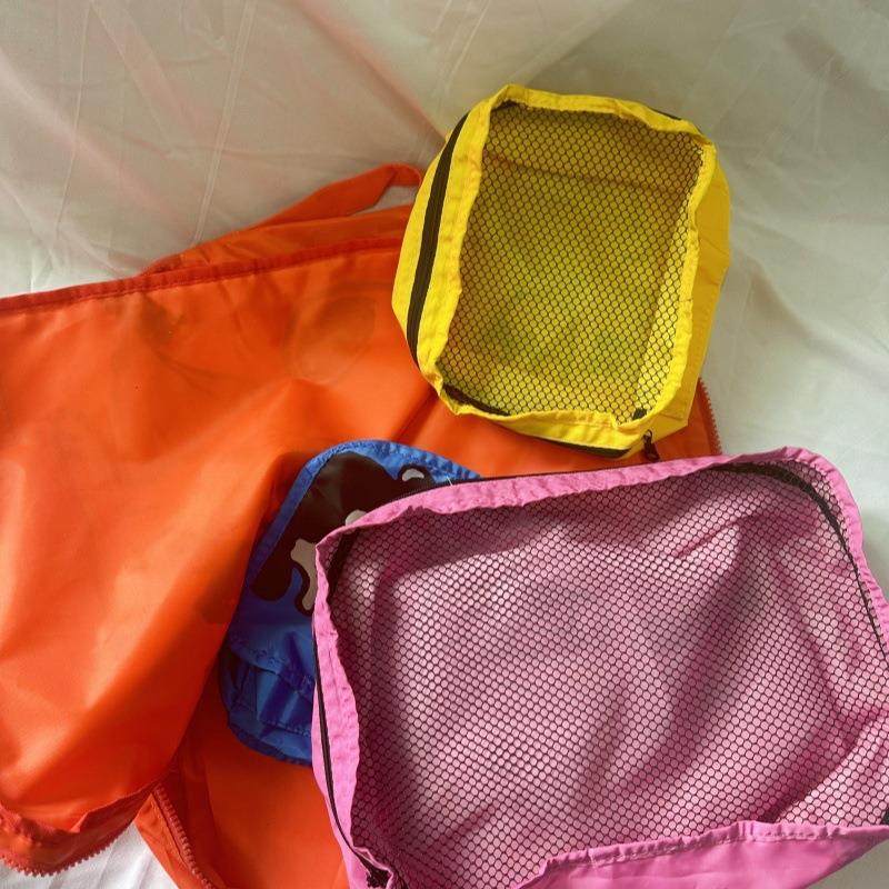 现货日系史努比旅行收纳袋4件套行李箱衣服鞋子整理包收纳套装萌,淘宝优惠券,粉丝福利购,淘宝优惠卷