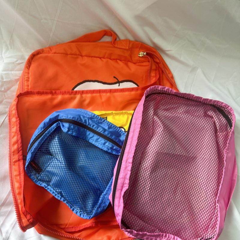 现货日系史努比旅行收纳袋4件套行李箱衣服鞋子整理包收纳套装萌,淘宝优惠券,粉丝福利购,淘宝优惠卷