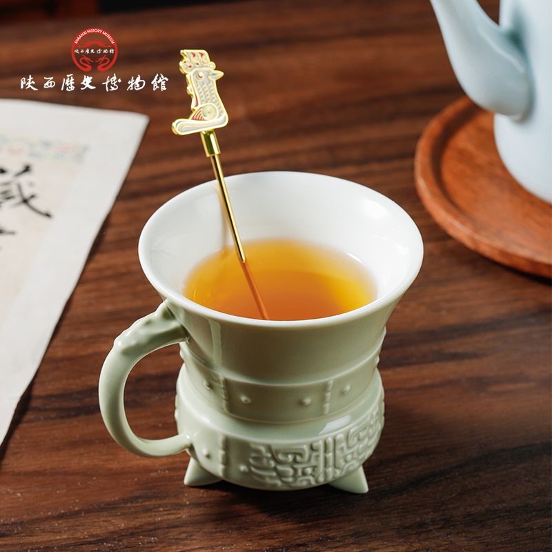 陕西历史博物馆飞凰腾达咖啡杯生日礼物实用西安文创纪念品伴手礼
